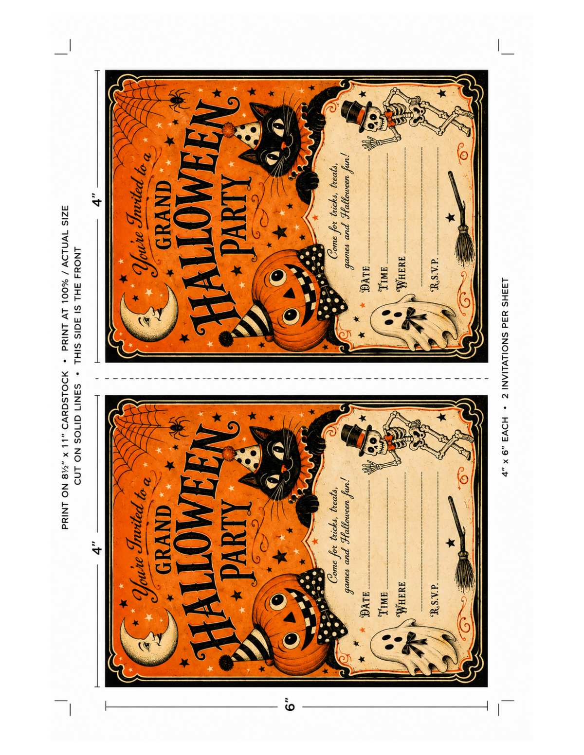 The Grand Halloween Party Guide & Printables