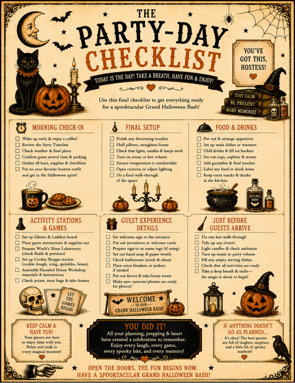 The Grand Halloween Party Guide & Printables
