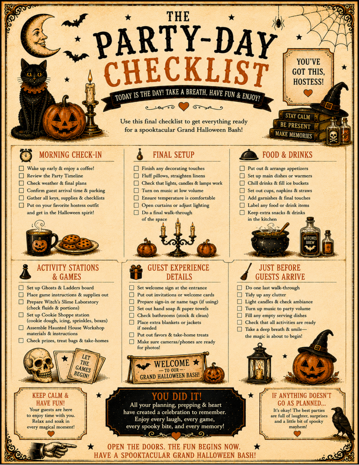 The Grand Halloween Party Guide & Printables